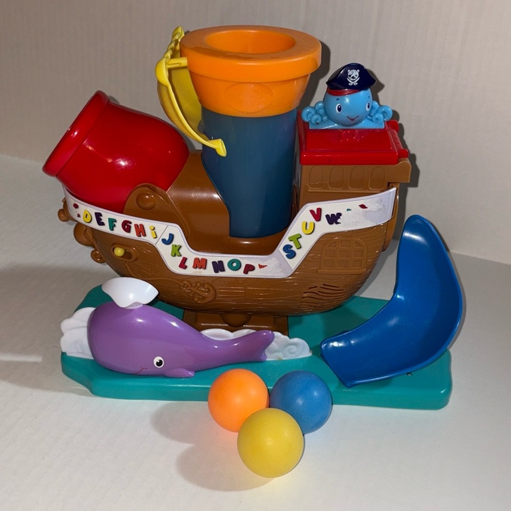 Bright Starts Having A Ball Pop 'n Rock Pirate Ship (includes 3 balls)